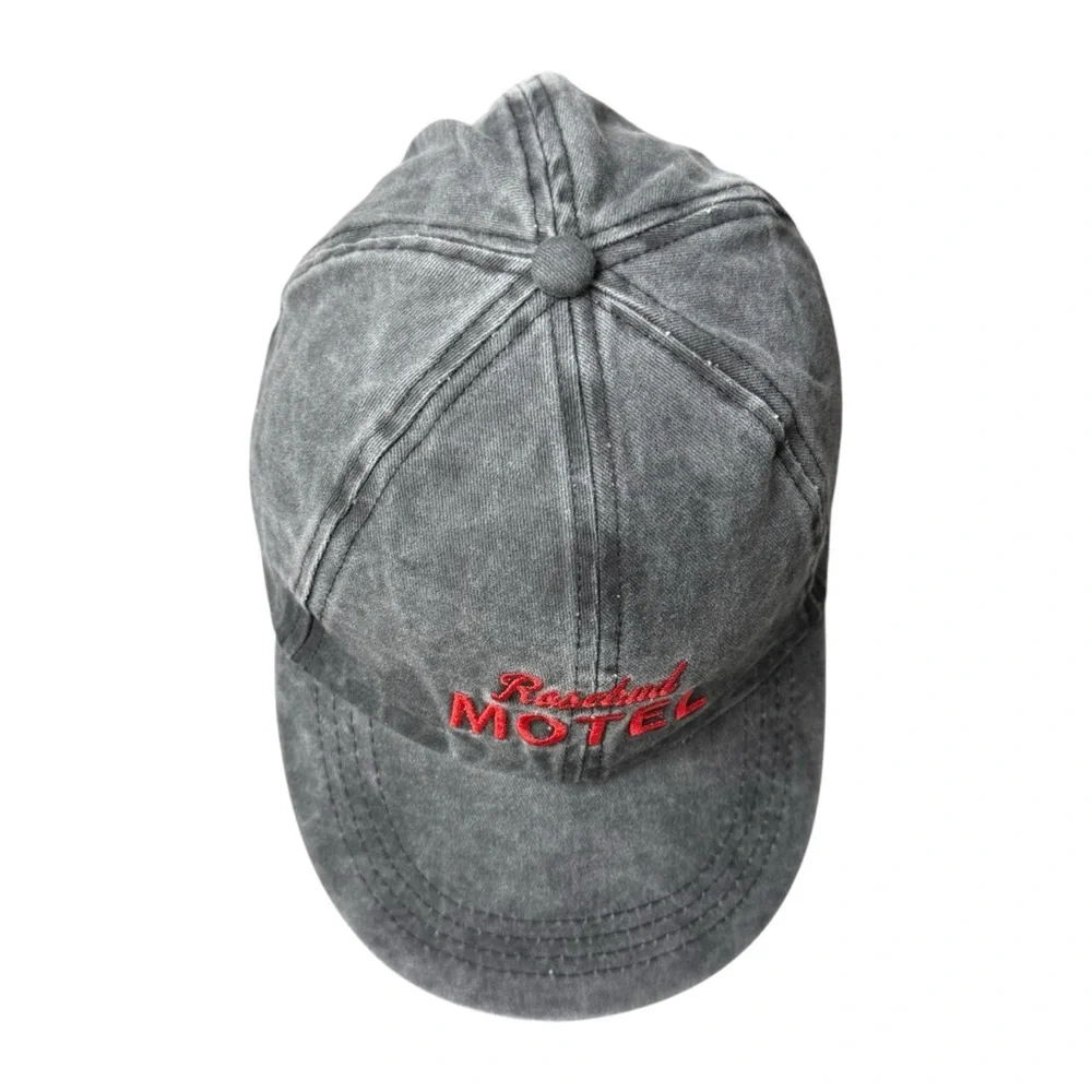 4/$25 Rosebud Motel Schitts Creek Baseball Cap Hat Adjustable Gray Acid Wash - Picture 7 of 9